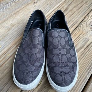 Coach black logo Slip-On sneaker
